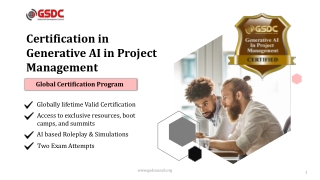certification in generative ai in project