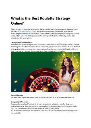 What is the Best Roulette Strategy Online
