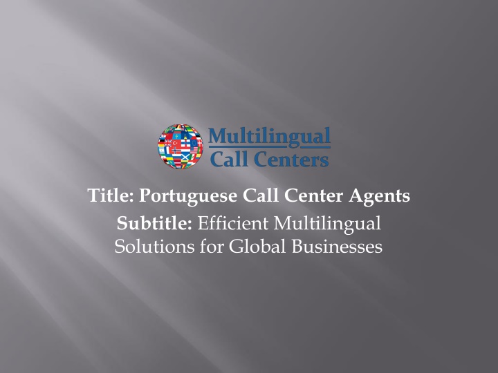 title portuguese call center agents subtitle efficient multilingual solutions for global businesses