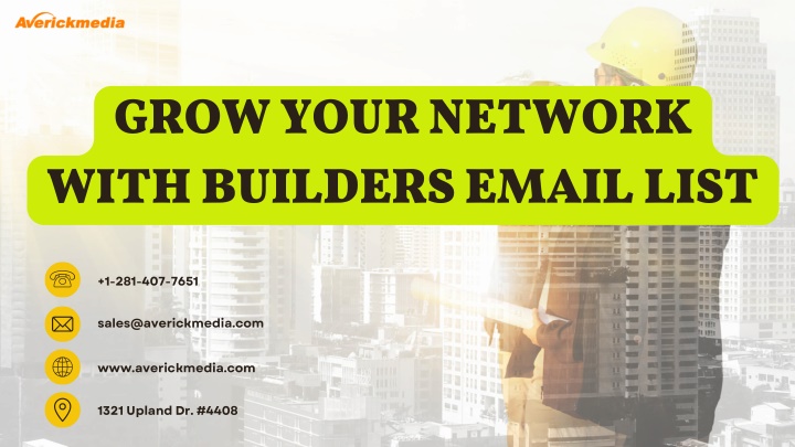 grow your network with builders email list