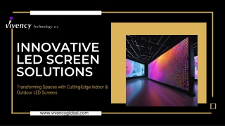 innovative led screen solutions