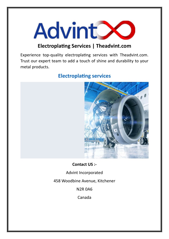 electroplating services theadvint com