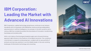 ibm corporation leading the market with advanced