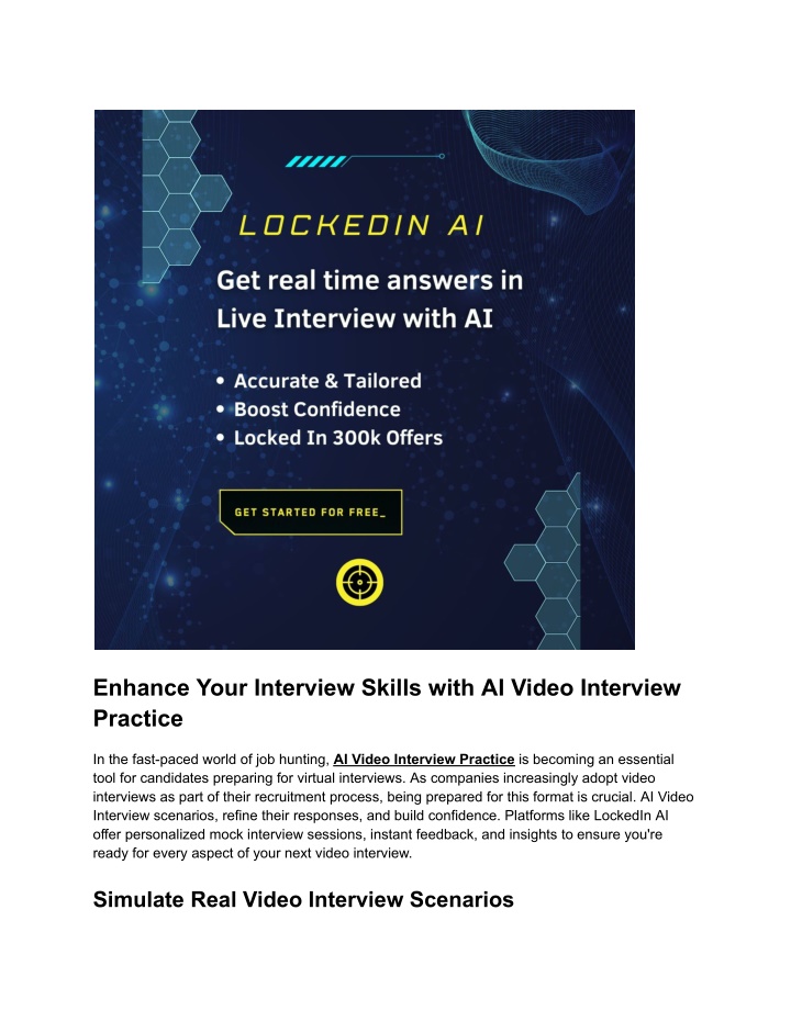 enhance your interview skills with ai video