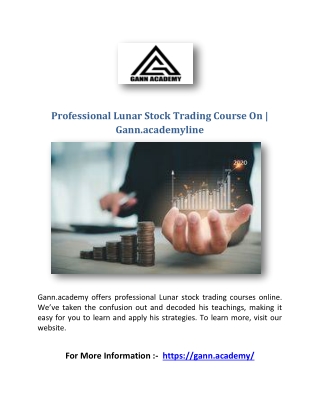 Professional Lunar Stock Trading Course On