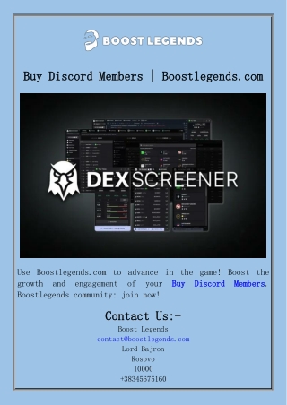 Buy Discord Members  Boostlegends.com