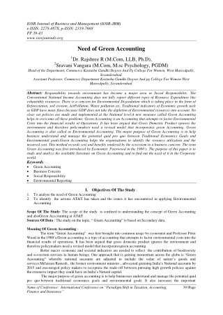 iosr journal of business and management iosr