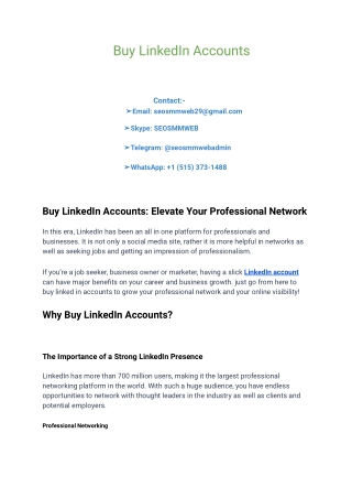 buy linkedin accounts