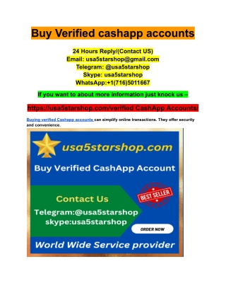 Buy Verified cashapp accounts