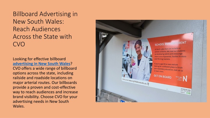 billboard advertising in new south wales reach audiences across the state with cvo