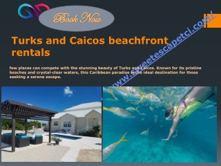 Turks and Caicos beachfront rentals