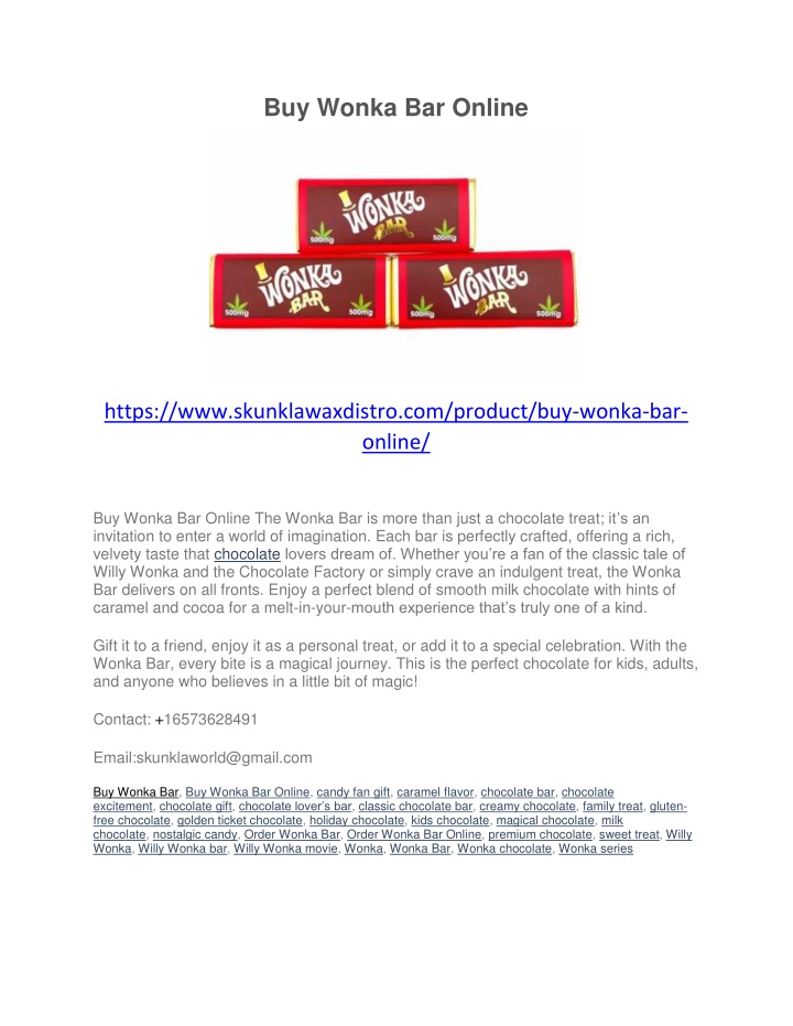 buy wonka bar online