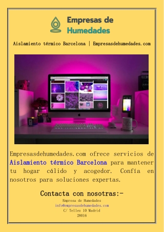 Aislamiento térmico Barcelona  Empresasdehumedades.com