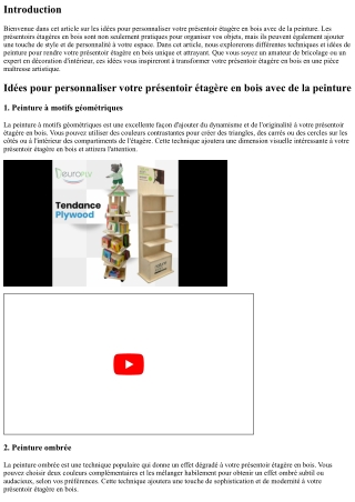 Idées pour personnaliser votre présentoir étagère en bois avec de la peinture
