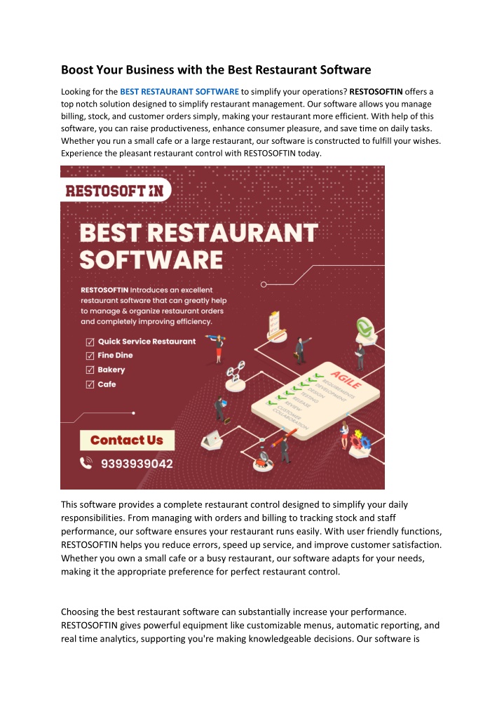 boost your business with the best restaurant