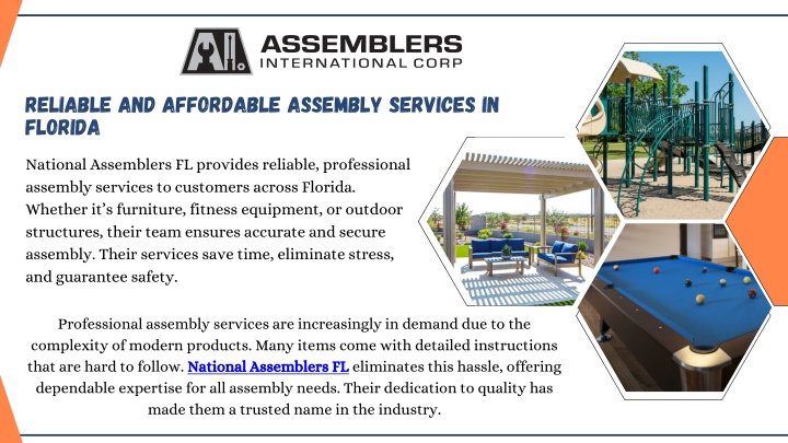 reliable and affordable assembly services