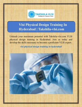 unleash your maximum potential with takshila vlsi