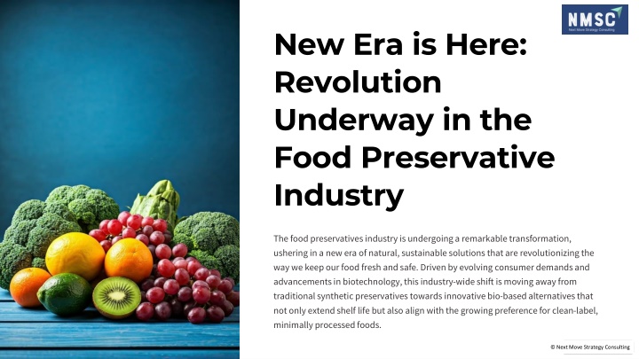 new era is here revolution underway in the food