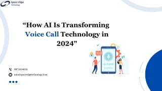 how ai is transform ng vo ce call technology