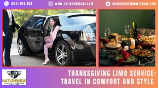 Thanksgiving Limo Service Travel in Comfort and Style