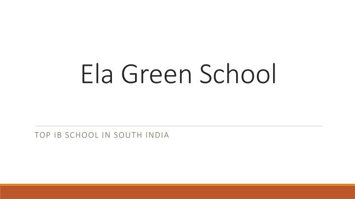 ela green school