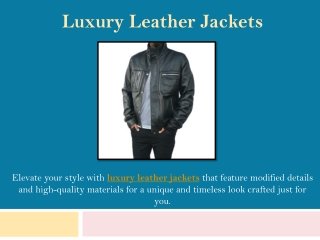 Luxury Leather Jackets