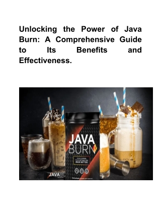 unlocking the power of java burn a comprehensive