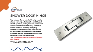 Shower door hinge