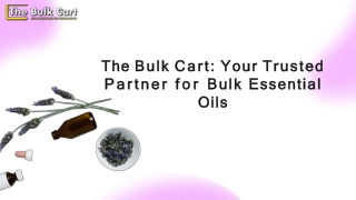 Bulk Thyme Essential Oil: Your Trusted B2B Supplier | The Bulk Cart