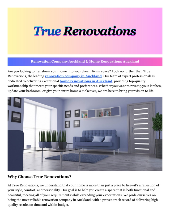 true true true renovations renovations renovations