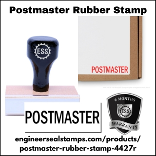 Postmaster Rubber Stamp for Smooth Shipping Processes