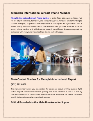 Memphis International Airport Phone Number