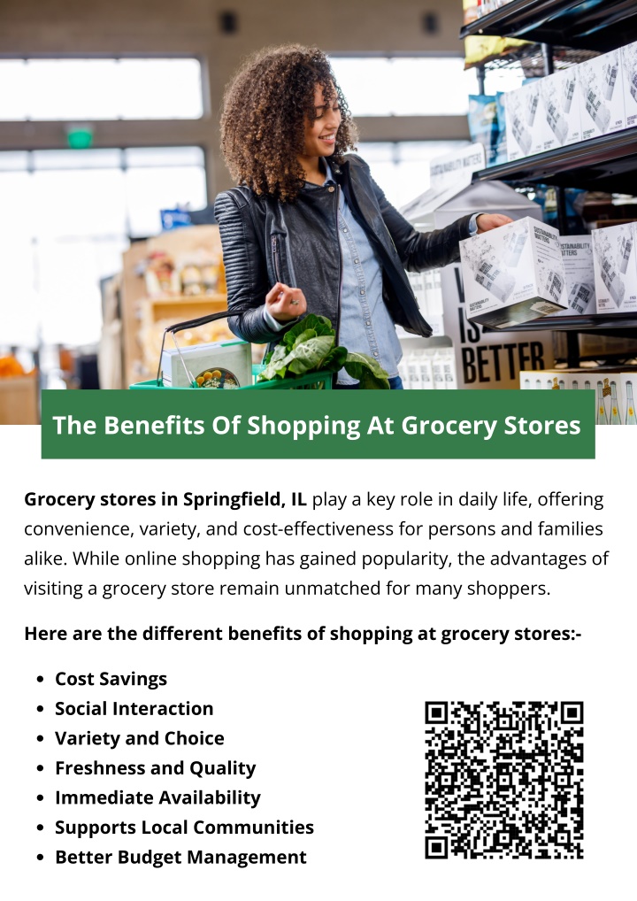 the benefits of shopping at grocery stores