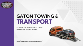 Professional Car Towing Service in Gaston County