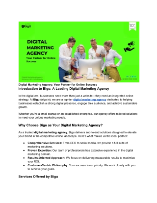 Top Digital Marketing Agency | Boost Your Online Success Today