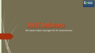 SSI IT Solutions: Professionelle Cybersicherheit Schulung in der Schweiz