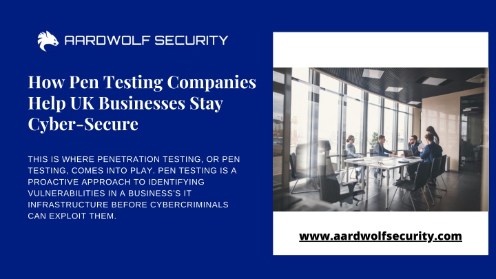 how pen testing companies help uk businesses stay