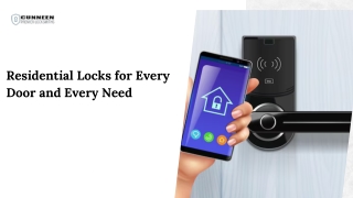 Residential Locks for Every Door and Every Need