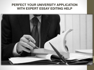 perfect your university application with expert