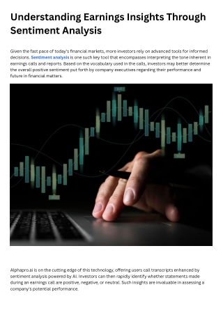 understanding earnings insights through sentiment