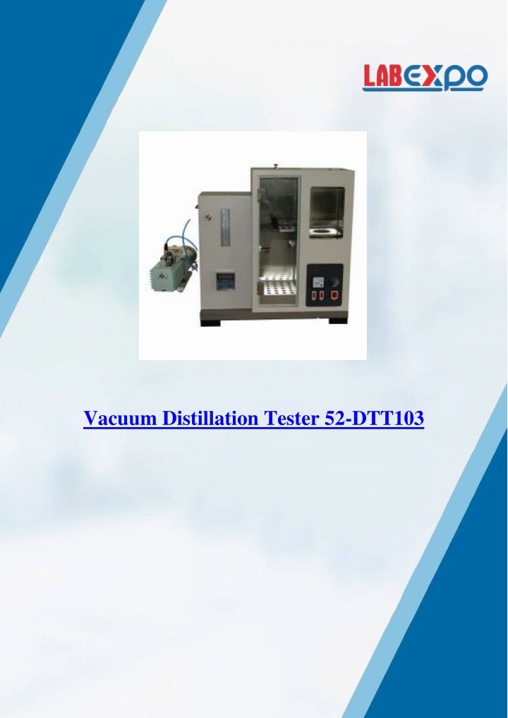 vacuum distillation tester 52 dtt103