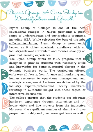 Biyani Group: A Case Study in Diversification and Growth