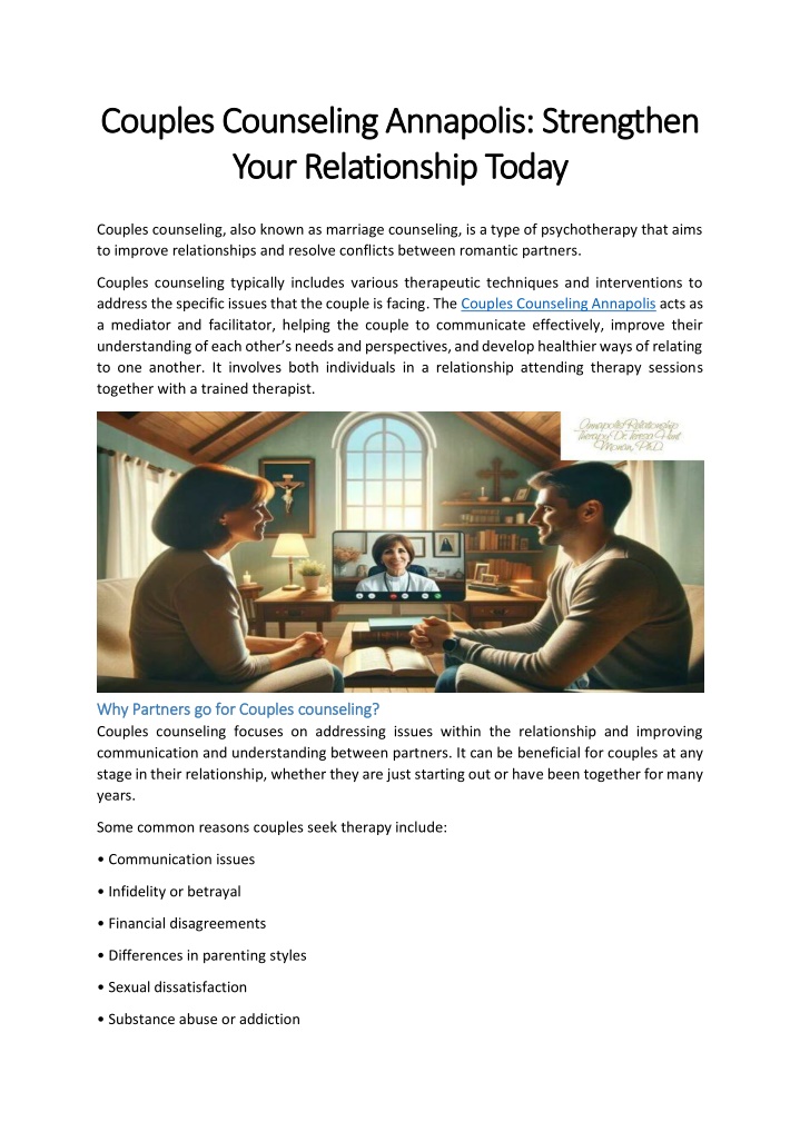 couples counseling annapolis couples counseling