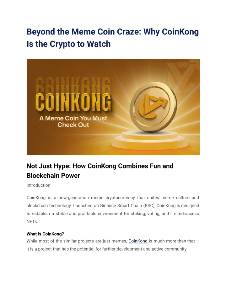 beyond the meme coin craze why coinkong