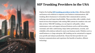 SIP Trunking Providers in USA - Aplusvoip