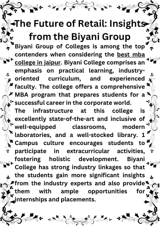 The Future of Retail: Insights from the Biyani Group