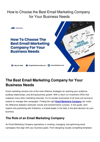 How To Choose The Best Email Marketing Company For Your Business Needs (1)