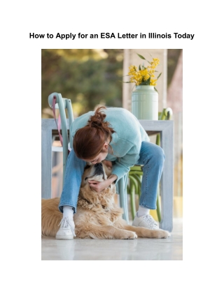 How to Apply for an ESA Letter in Illinois Today