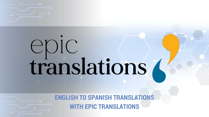 english to spanish translations with epic