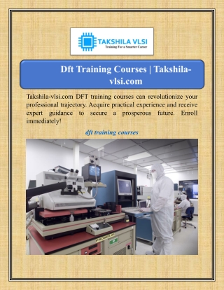takshila vlsi com dft training courses